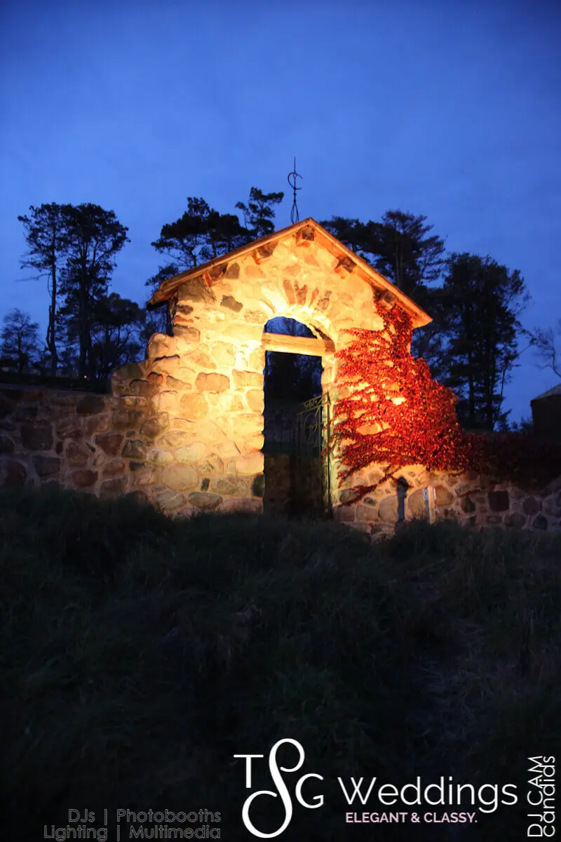 Wedding celebration and lighting at The Crane Estate Barn, gallery photo 7