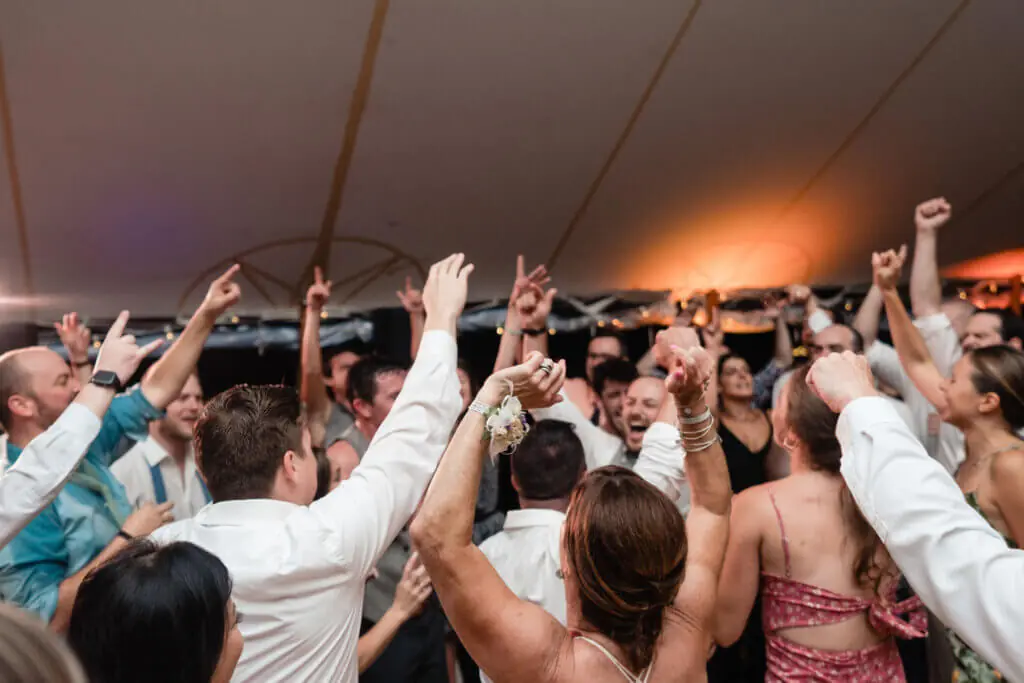 Wedding celebration and lighting at Gardens at Uncanoonuc, gallery photo 2