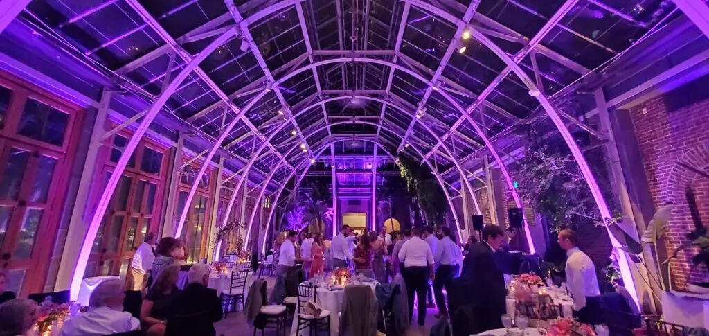 Wedding celebration and lighting at Tower Hill Botanic Gardens, gallery photo 11