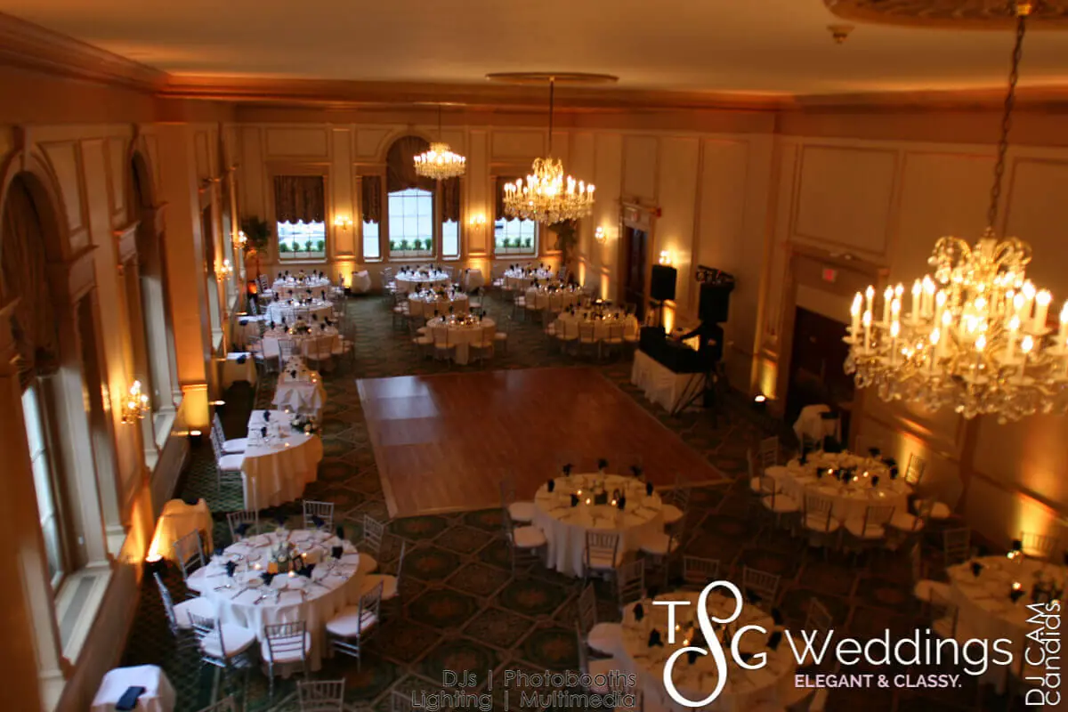Wedding celebration and lighting at Hawthorne Hotel, gallery photo 4