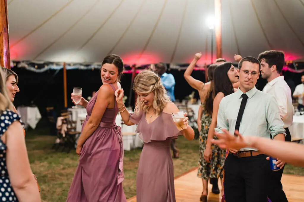 Wedding celebration and lighting at Gardens at Uncanoonuc, gallery photo 5