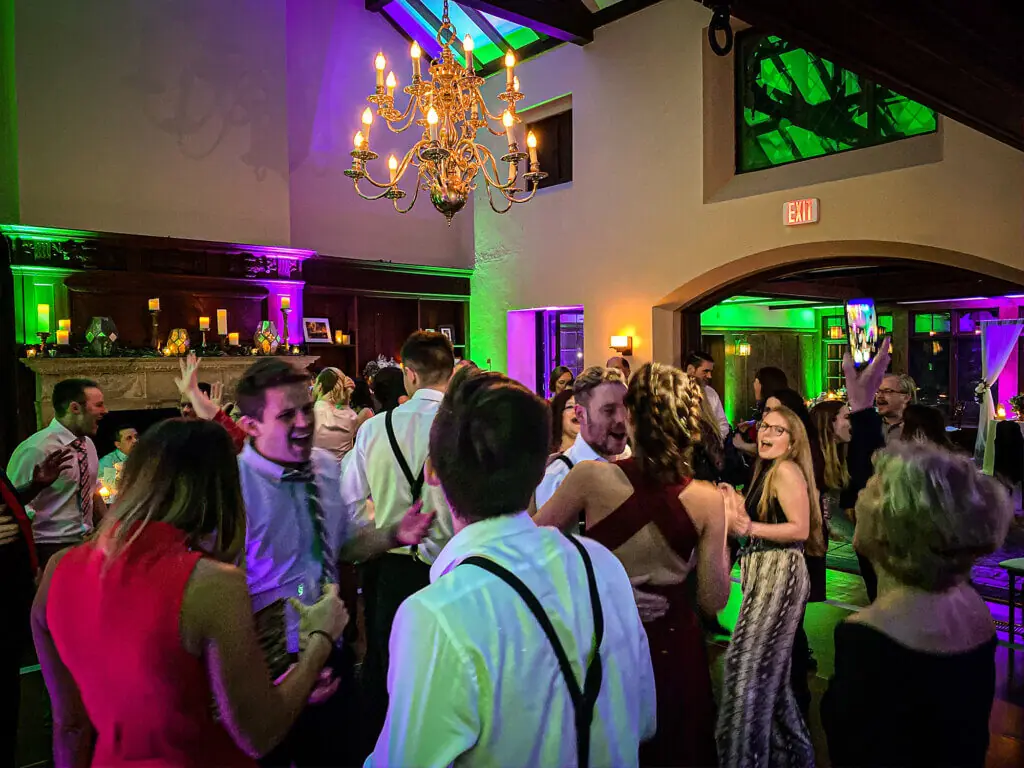 Wedding celebration and lighting at Willowdale Estate, gallery photo 40