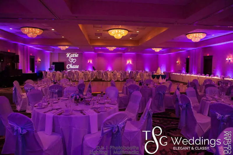 Wedding celebration and lighting at Double Tree Hilton, gallery photo 16