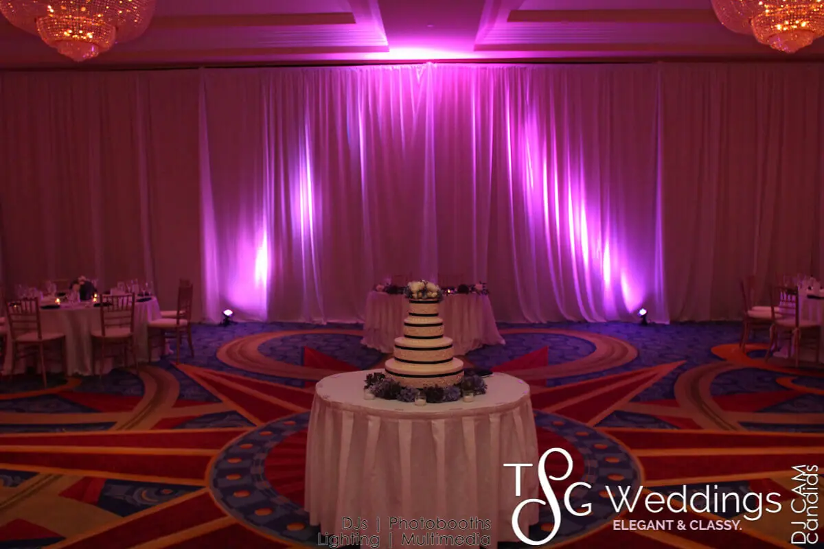 Wedding celebration and lighting at Marriott Hotel Quincy, gallery photo 1