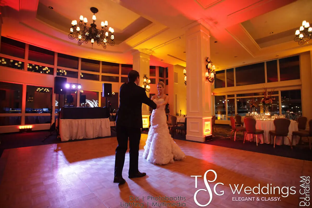 Wedding celebration and lighting at Boston Harbor Hotel, gallery photo 12