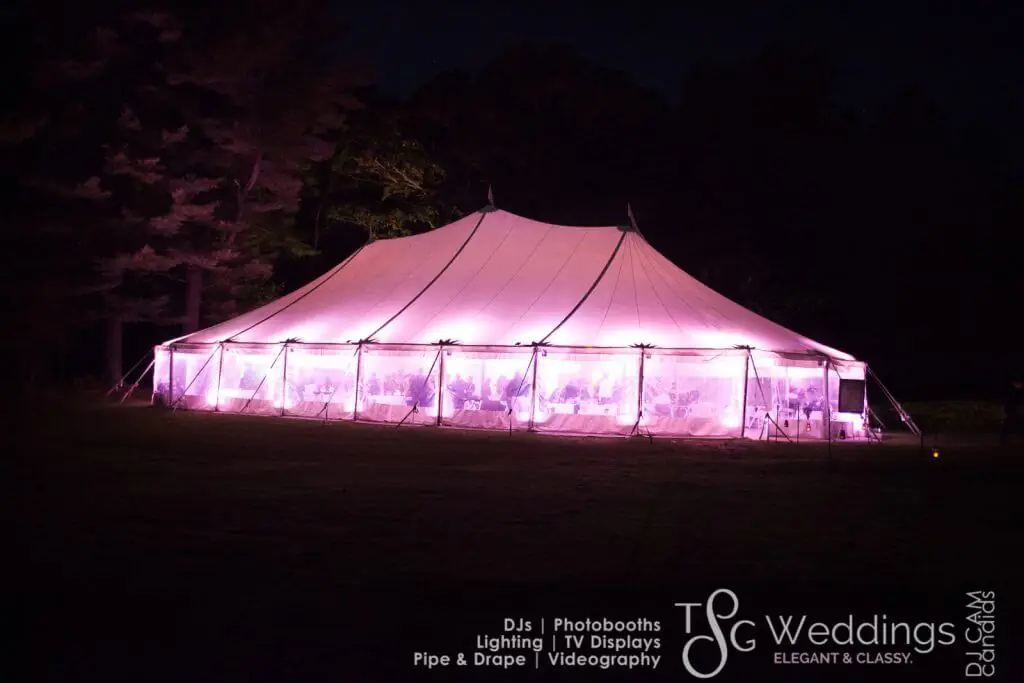 Wedding celebration and lighting at Moraine Farm - Beverly, gallery photo 6