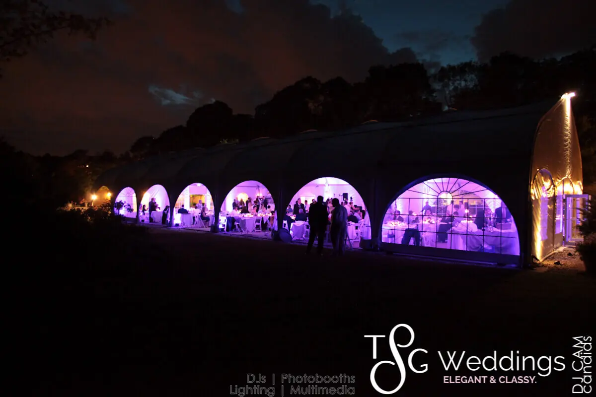 Oceanfront wedding reception at Misselwood at Endicott College