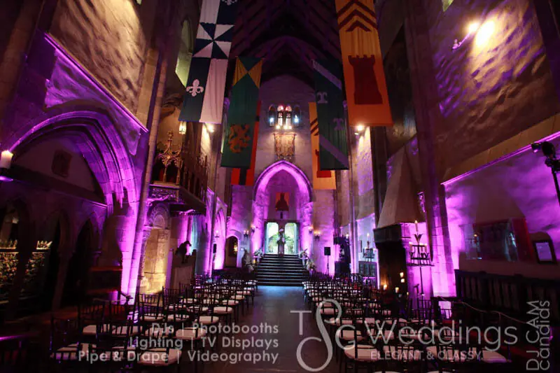 Wedding celebration and lighting at Hammond Castle, gallery photo 10
