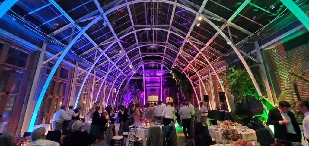 Wedding celebration and lighting at Tower Hill Botanic Gardens, gallery photo 6