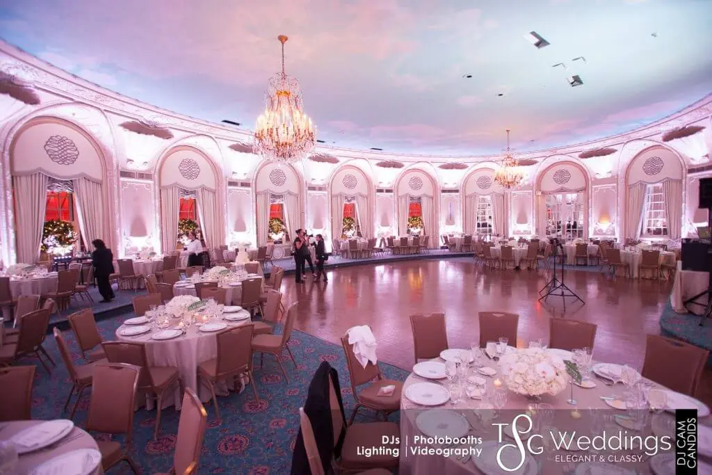 Wedding lighting at Fairmont Copley Plaza