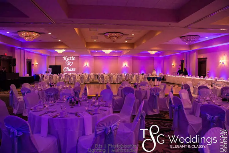 Wedding celebration and lighting at Double Tree Hilton, gallery photo 9