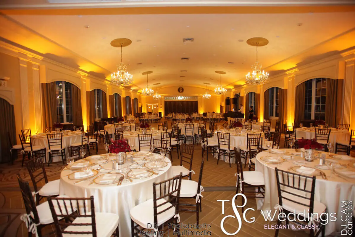 Wedding lighting at Omni Parker House