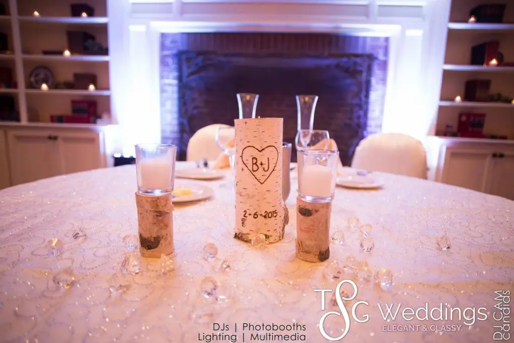 Wedding lighting at Church Landing