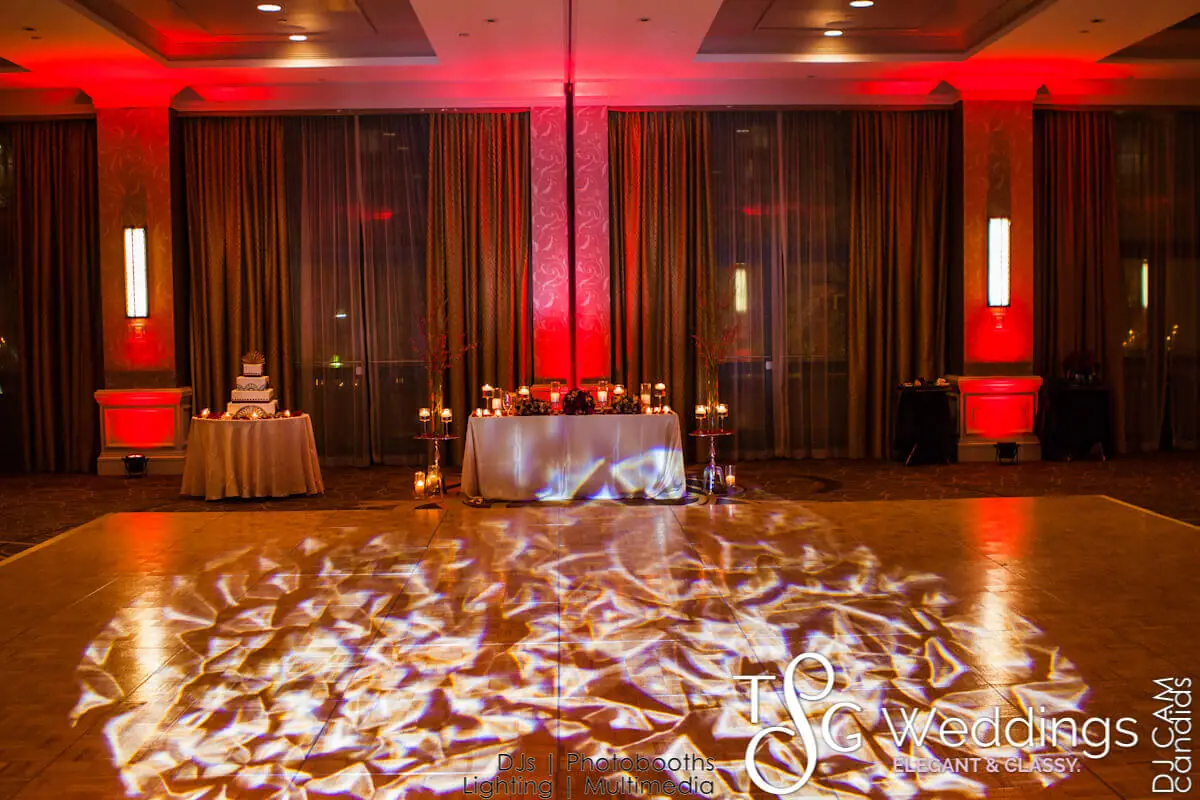 Wedding lighting at Sheraton Hotel Boston