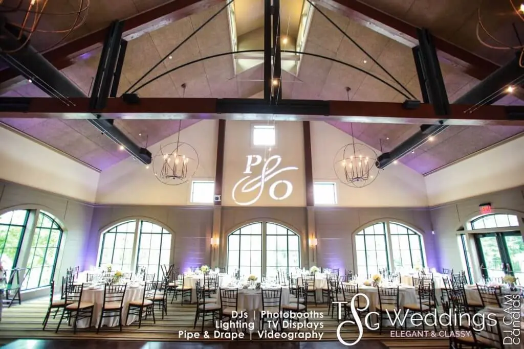 Wedding lighting at LaBelle Winery
