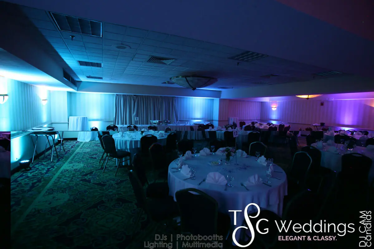 Wedding lighting at Holiday Inn Brookline