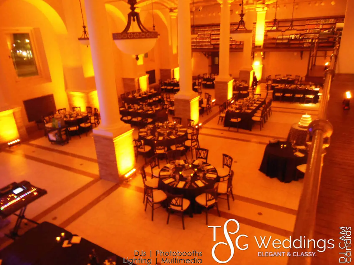 Wedding celebration and lighting at Boston Public Library, gallery photo 3