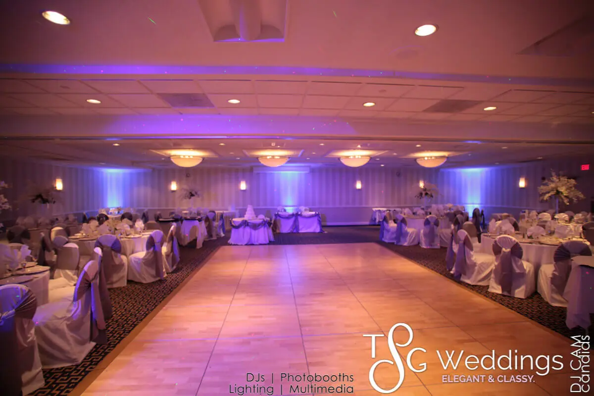 Wedding lighting at Sheraton Colonial Hotel