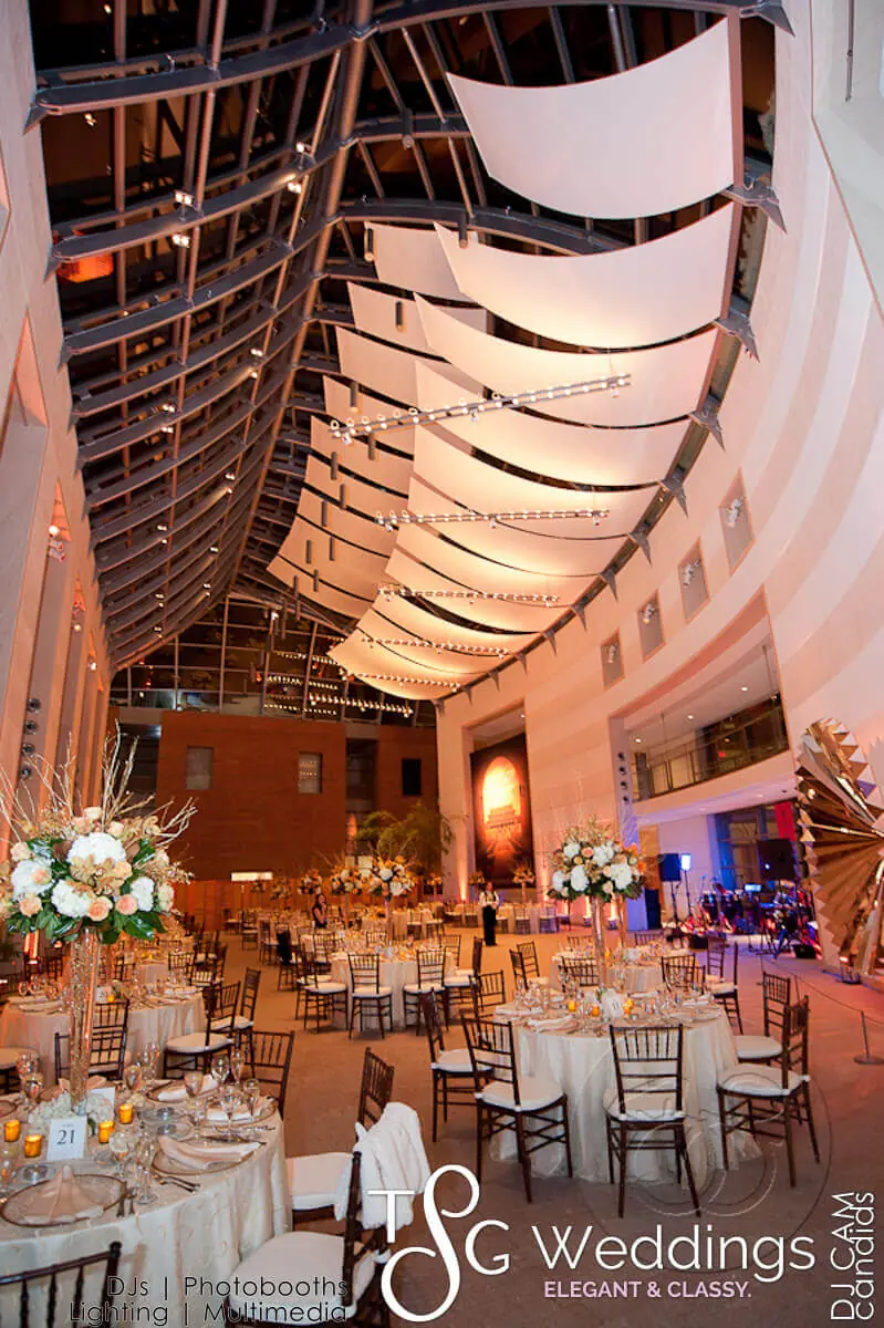 Wedding celebration and lighting at Peabody Essex Museum, gallery photo 21