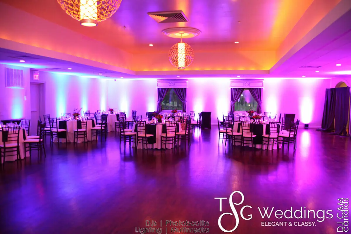 Wedding lighting at The Villa