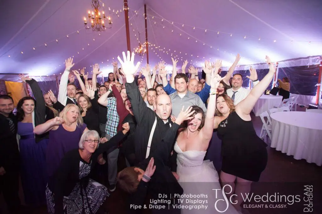 Wedding lighting at Moraine Farm - Beverly