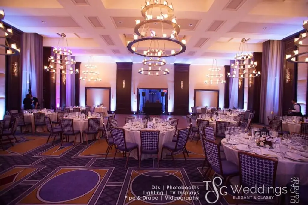 Wedding lighting at The Liberty Hotel