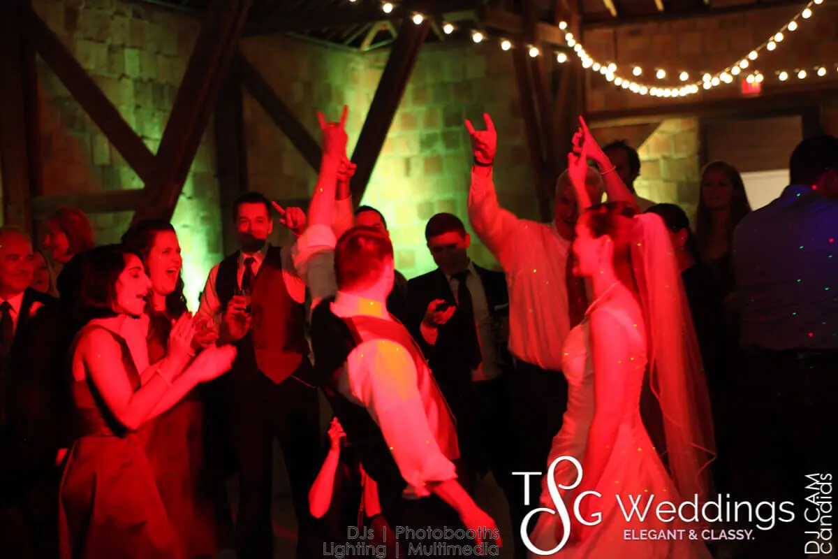 Wedding celebration and lighting at The Crane Estate Barn, gallery photo 8