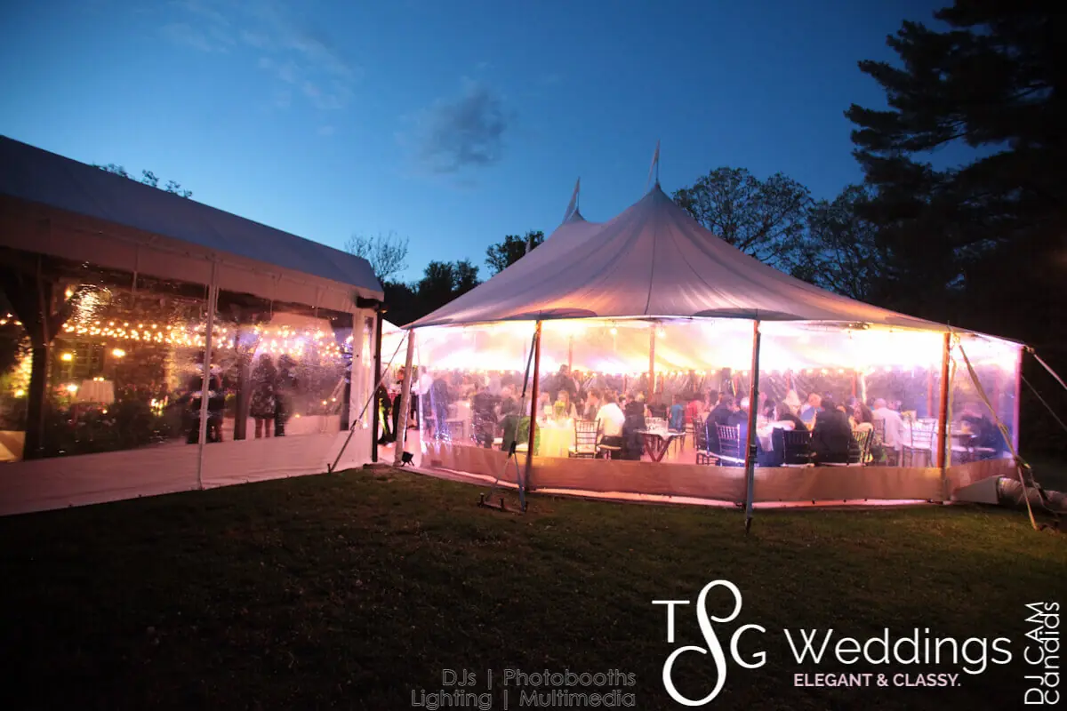 Wedding celebration and lighting at Willowdale Estate, gallery photo 9