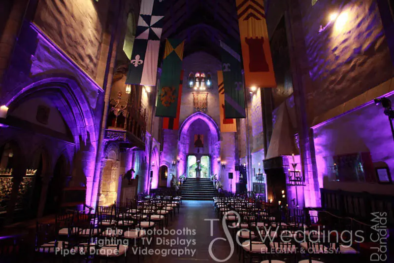 Wedding celebration and lighting at Hammond Castle, gallery photo 9
