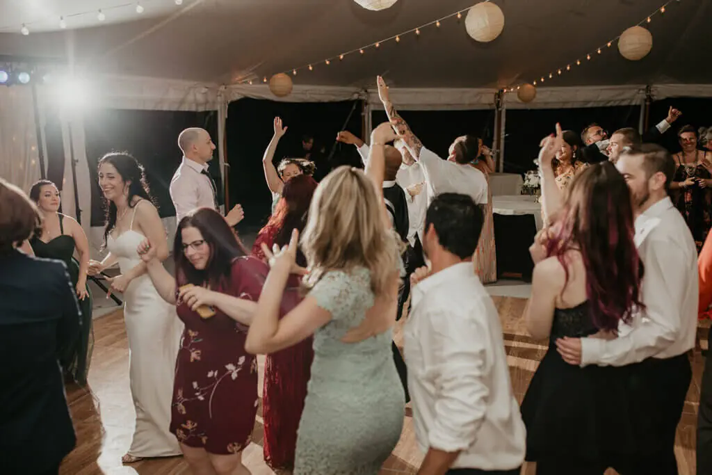 Wedding celebration and lighting at Glen Magna Farm, gallery photo 1