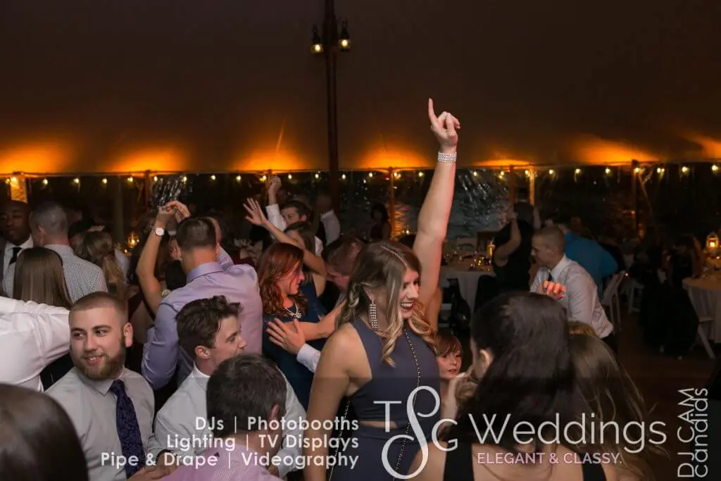 Wedding celebration and lighting at Willowdale Estate, gallery photo 22