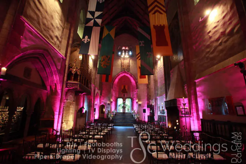 Wedding celebration and lighting at Hammond Castle, gallery photo 11