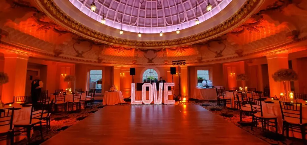 Wedding celebration and lighting at The Lenox Hotel, gallery photo 2