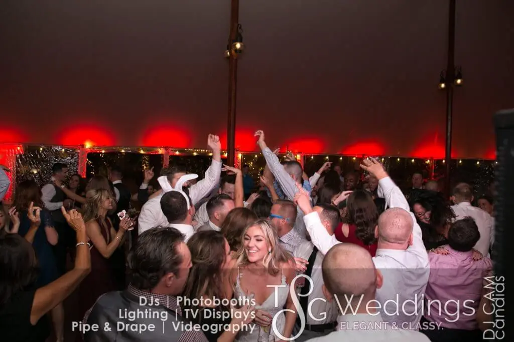 Wedding celebration and lighting at Willowdale Estate, gallery photo 33