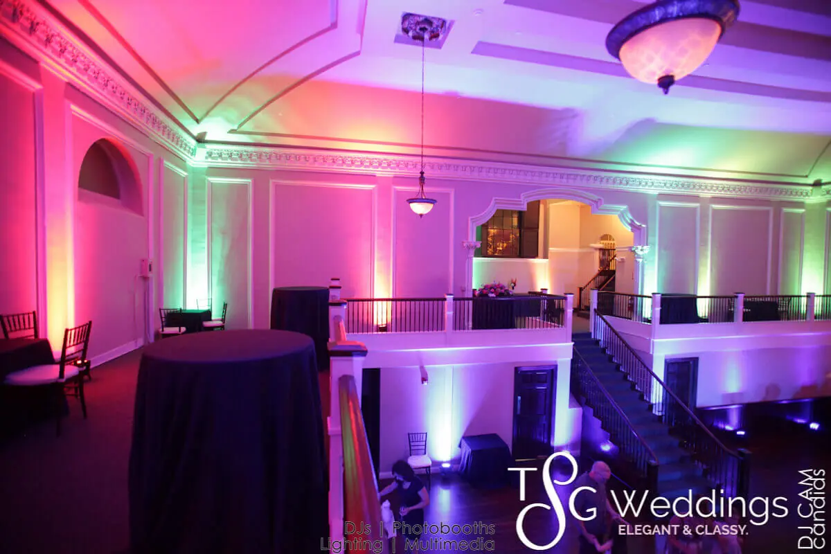 Wedding celebration and lighting at Colonial Hall at Rockafellers, gallery photo 12