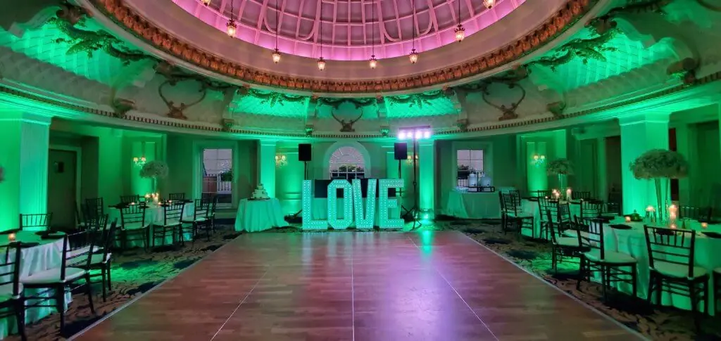 Wedding celebration and lighting at The Lenox Hotel, gallery photo 8