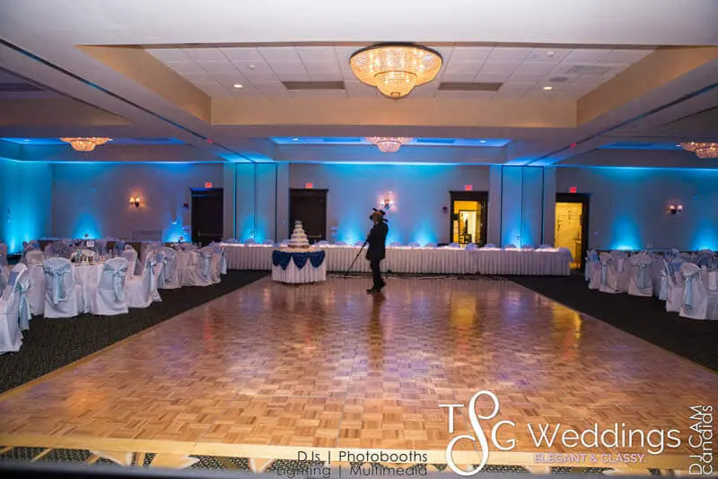Wedding celebration and lighting at Double Tree Hilton, gallery photo 19