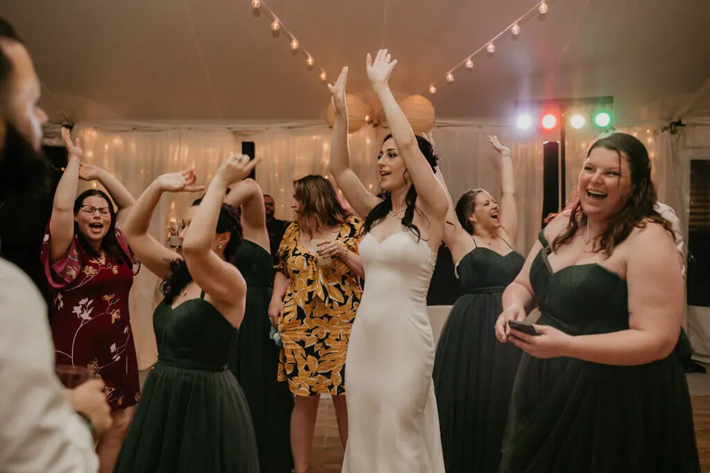 Wedding celebration and lighting at Glen Magna Farm, gallery photo 5