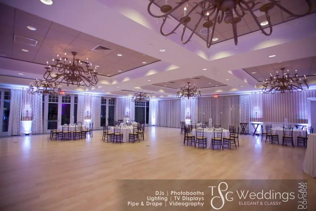 Wedding lighting at The Beauport Hotel