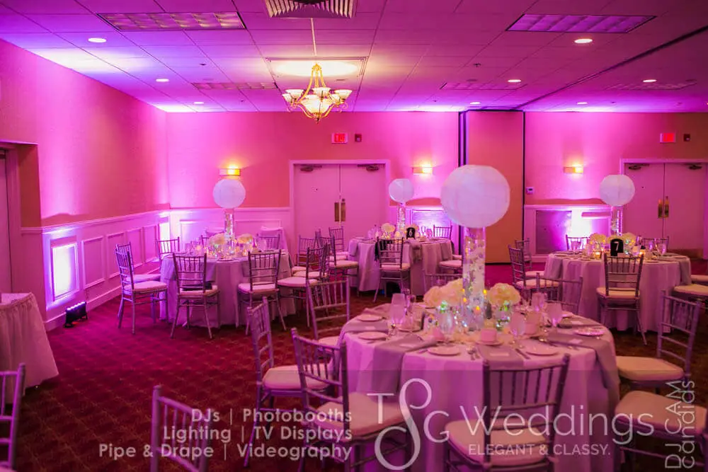 Wedding celebration and lighting at Holiday Inn Peabody, gallery photo 25