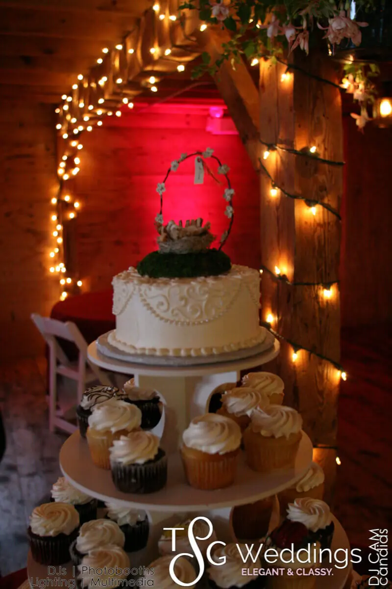 Wedding celebration and lighting at Smith Barn (Brooksby Farm), gallery photo 3