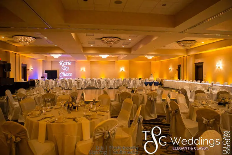 Wedding celebration and lighting at Double Tree Hilton, gallery photo 13
