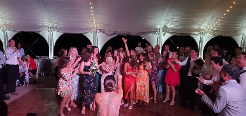 Wedding celebration and lighting at Fruitlands Museum, gallery photo 7