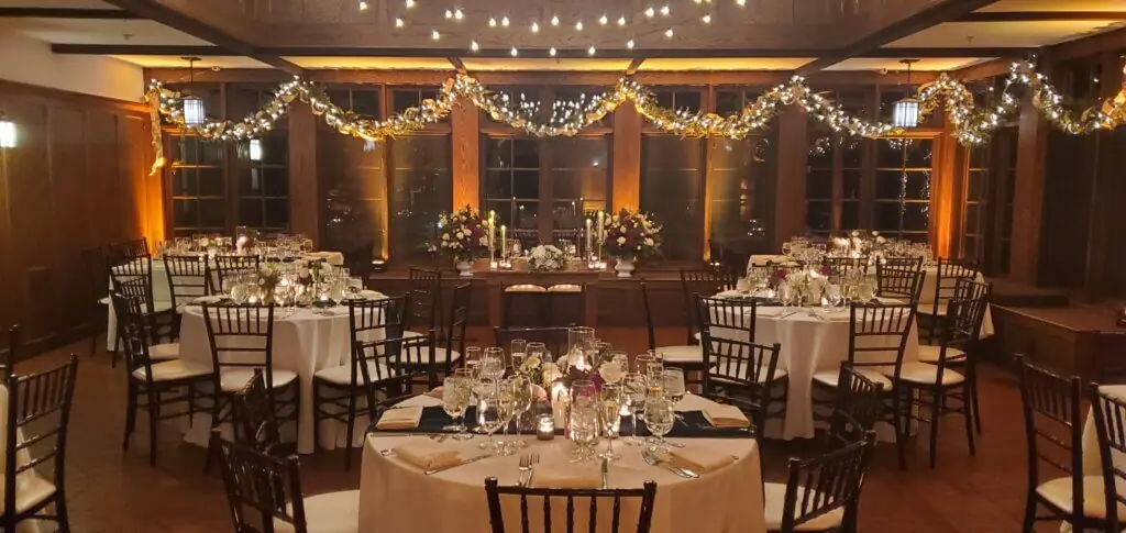 Wedding celebration and lighting at Willowdale Estate, gallery photo 51