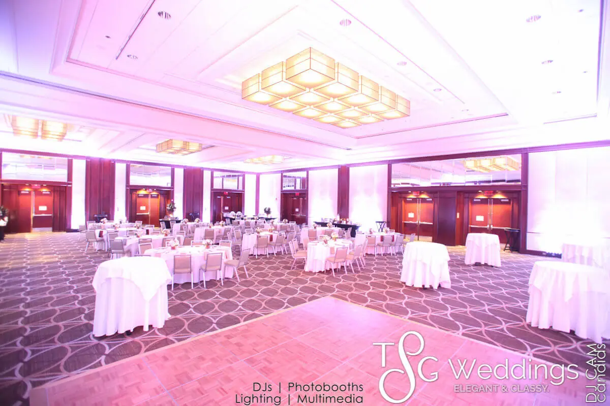 Wedding lighting at Westin Hotel