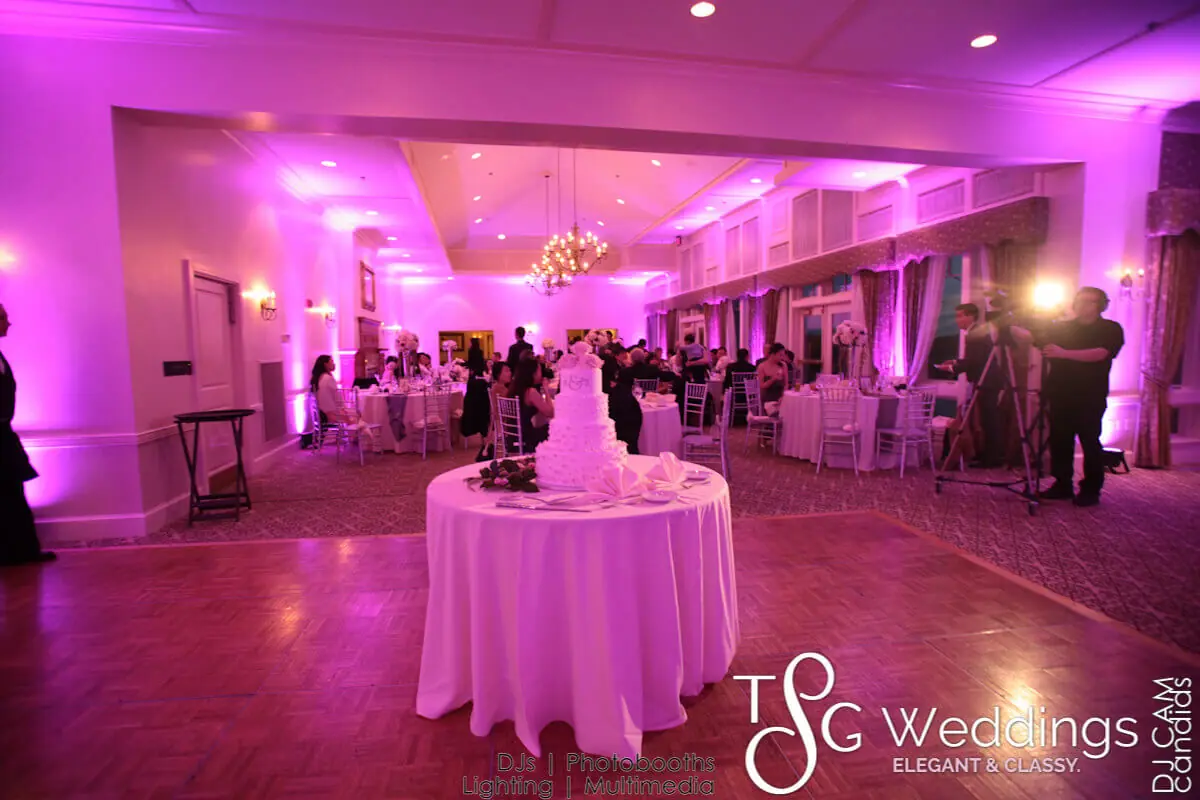 Wedding lighting at Le Baron Hills Country Club