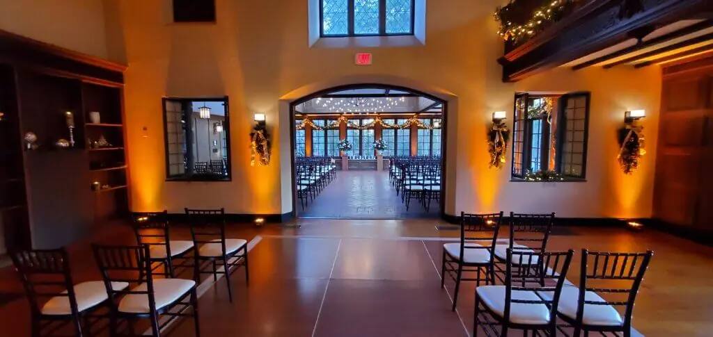 Wedding celebration and lighting at Willowdale Estate, gallery photo 52