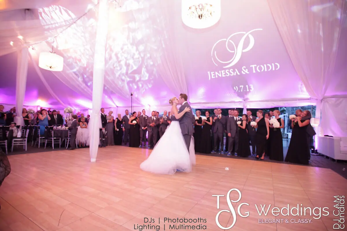 Wedding lighting at Searles Castle