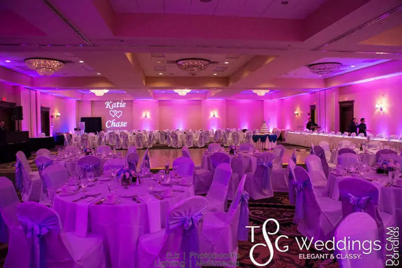 Wedding celebration and lighting at Double Tree Hilton, gallery photo 10