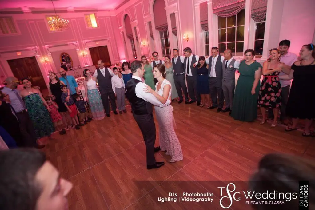Wedding lighting at Hawthorne Hotel